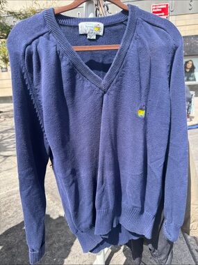 Nautica Men’s V-Neck Sweater - Navy Blue